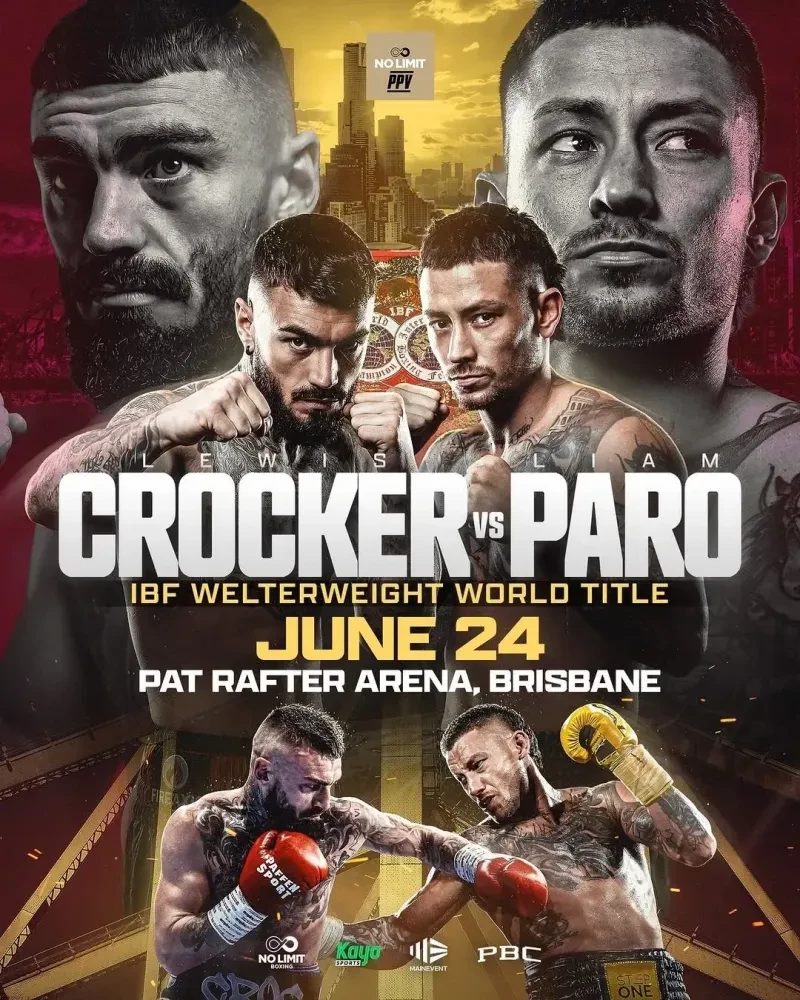 Lewis Crocker đối đầu Liam Paro