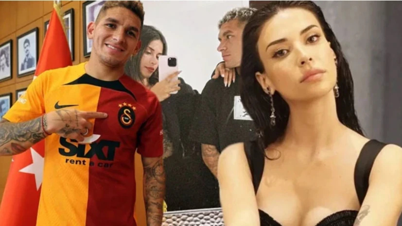 Torreira và bạn gái Devrim Ozkan.