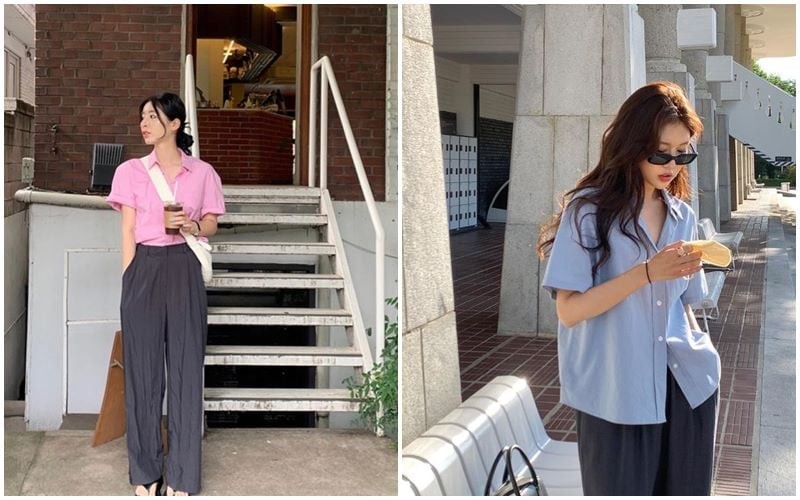 Sơ mi cổ V tay ngắn là một trong những thiết kế rất phù hợp với mùa nóng nhờ khả năng tạo cảm giác nhẹ nhàng và thoải mái khi mặc. 
