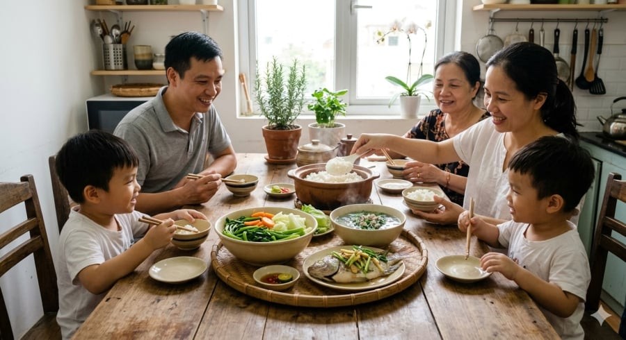 Ưu tiên thực phẩm tươi mới và kiểm tra nguyên liệu kỹ trước khi chế biến là thói quen có lợi cho sức khỏe lâu dài.