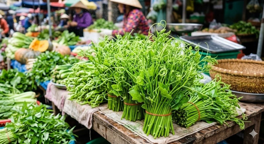 Ngọn su su non được đánh giá là giàu chất xơ, ít purin và dễ chế biến thành nhiều món ngon.