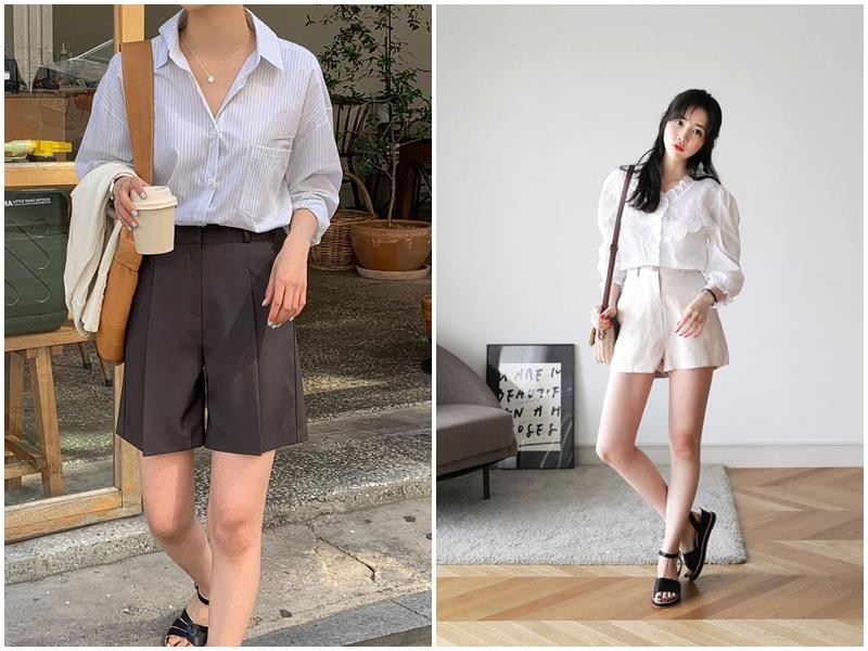 Các thiết kế short suông nhẹ hoặc hơi rộng hiện được yêu thích hơn vì mang lại cảm giác thoải mái, đồng thời giúp đôi chân trông thanh thoát hơn. 