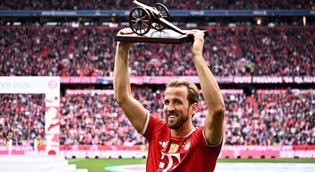 Kane thể hiện hiệu suất ghi bàn khủng tại Bayern.