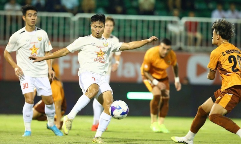 Hà Tĩnh giành trọn 3 điểm ngay tại Pleiku. Ảnh: HAGL FC.