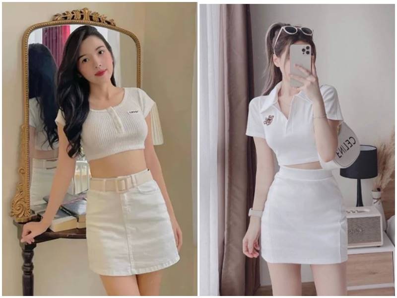 Sự cân bằng này giúp outfit vẫn quyến rũ nhưng không tạo cảm giác quá táo bạo.