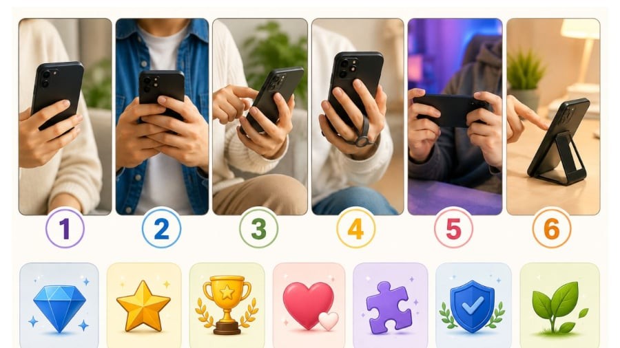 Bạn thường cầm kiểu nào?