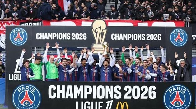 PSG buộc phải nâng cúp vô địch Ligue 1 ngay trước khi thi đấu với Paris FC.