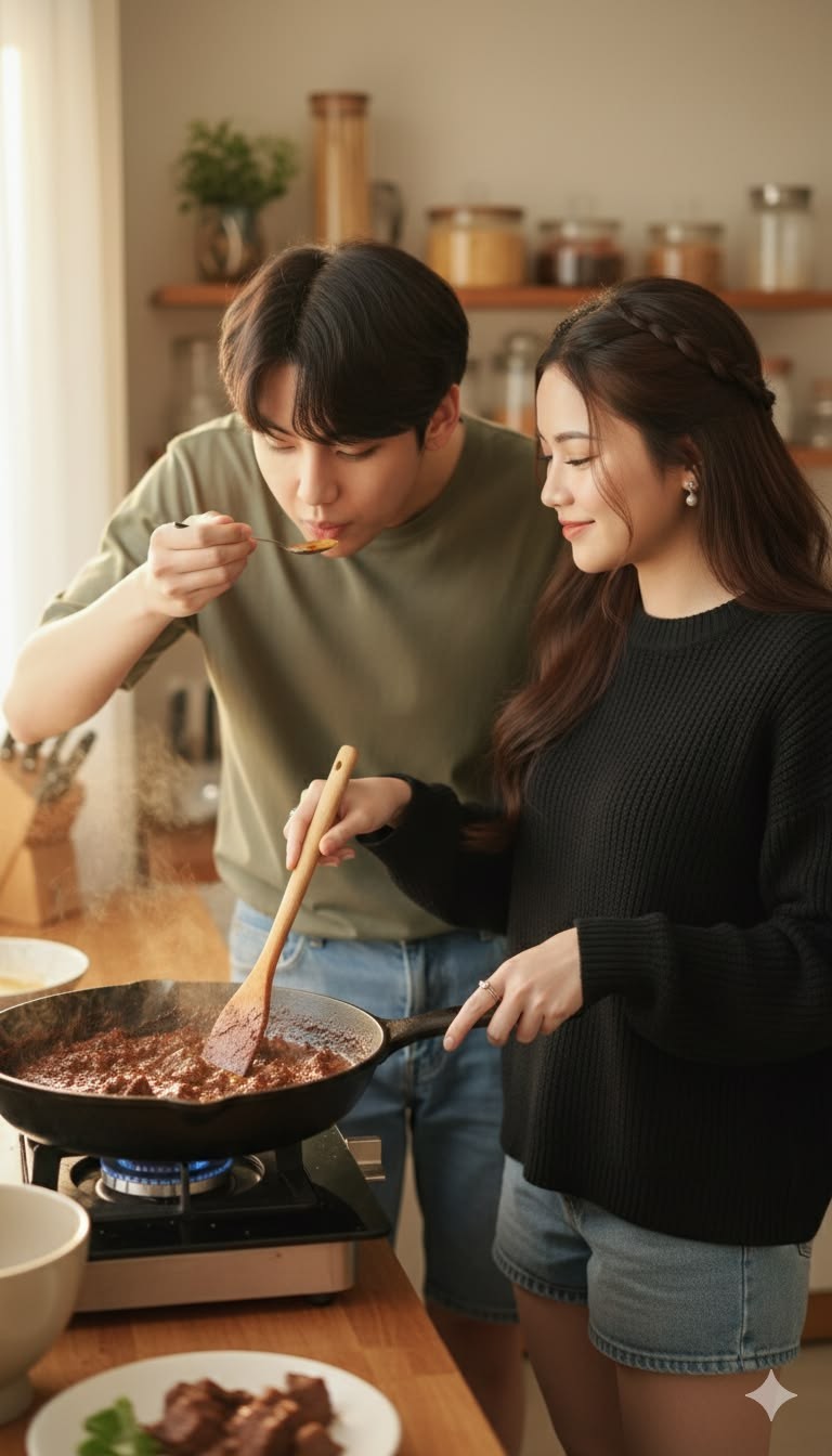 Vợ chồng bổ trợ nhau cũng là tướng tốt