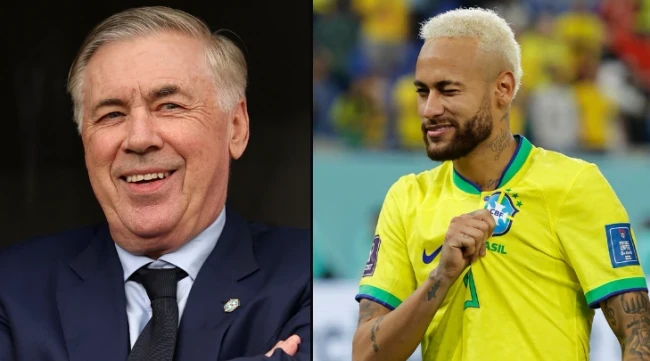HLV Ancelotti trao cơ hội dự World Cup cho Neymar.
