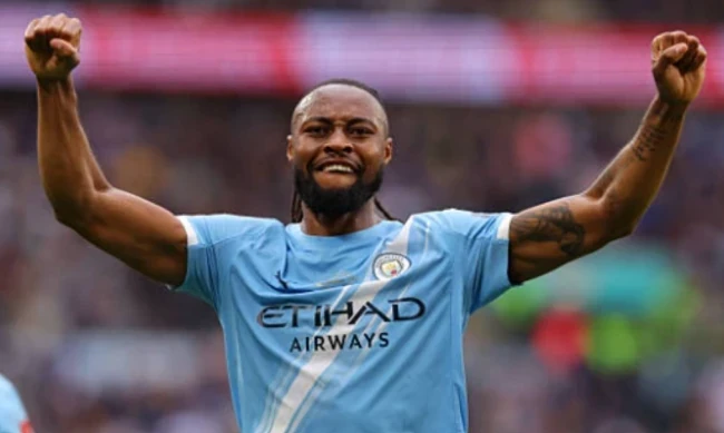 Antoine Semenyo ghi bàn thắng duy nhất cho Man City.