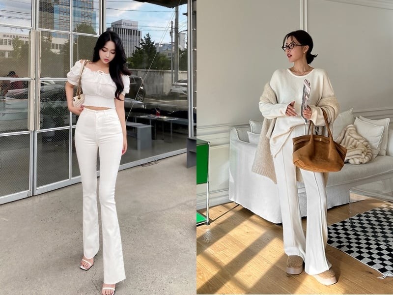 Điểm khiến quần trắng được phụ nữ Pháp đặc biệt yêu thích nằm ở khả năng tạo vẻ ngoài chỉn chu rất tự nhiên. 