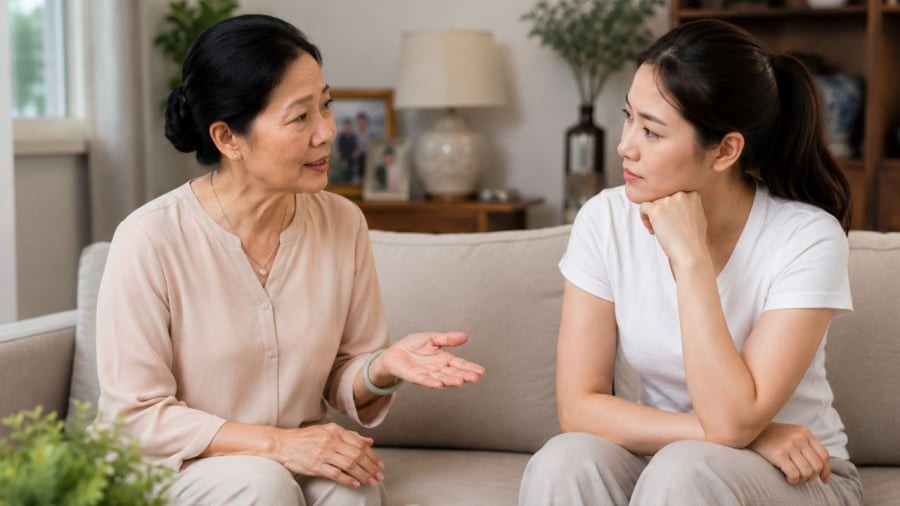 Hầu như việc gì của tôi, mẹ cũng phải góp ý vào