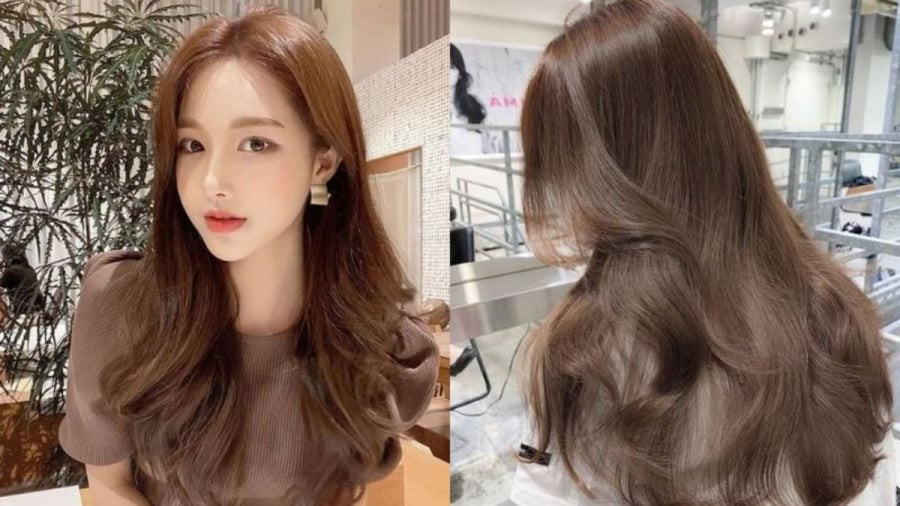  Khi kết hợp cùng tóc uốn lơi hoặc layer mềm, tổng thể sẽ trông trẻ trung hơn đáng kể.