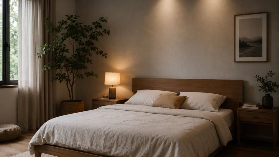 Giường ngủ tránh dựa đầu vào nhà vệ sinh