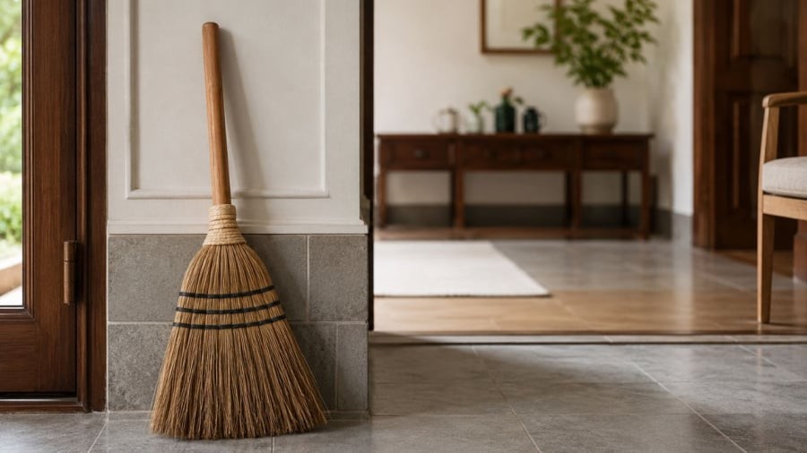 Đặt chổi không chỉ liên quan tới tâm linh mà còn liên quan tới thực tế sức khoẻ, đời sống