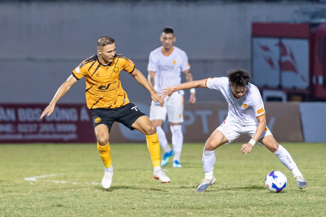 Thanh Hóa và HAGL chia điểm kịch tính ở vòng 24 V-League 2025/26. Ảnh: V.A - Vietnamnet. 