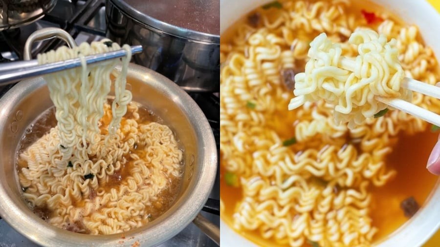 Thường xuyên ăn mì tôm vào buổi sáng có thể khiến đường huyết biến động mạnh, gây ra cảm giác nhanh đói.