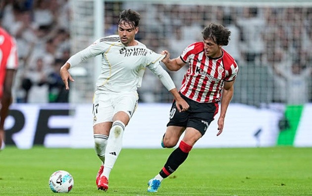 Raul Asencio – 6.6 điểm Asencio cho thấy những tín hiệu tích cực về mặt tâm lý và khả năng đọc tình huống. Dù còn vài khoảnh khắc thiếu tập trung, nhưng đây vẫn là màn trình diễn đầy hứa hẹn cho tương lai của anh tại CLB.