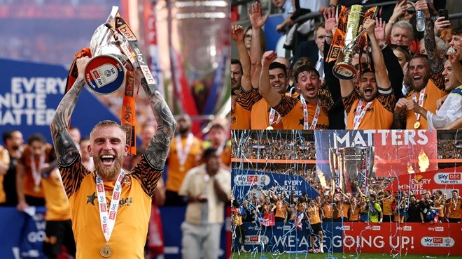 Hull City đã giành vé trở lại Ngoại hạng Anh.