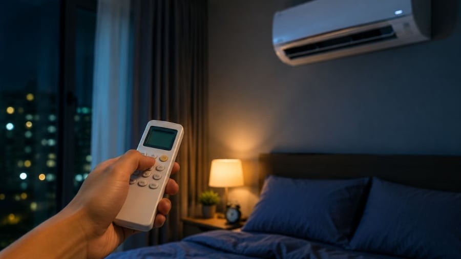 Đừng chỉ nghĩ phím sleep khi bật điều hoà ban đêm