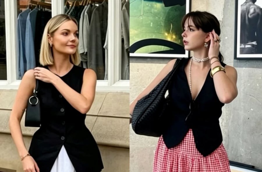Gam màu trắng mang đến cảm giác sạch sẽ, nhẹ nhàng và đúng tinh thần quiet luxury đang thịnh hành.
