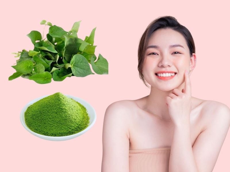 Một trong những cách được nhiều người áp dụng là dùng rau diếp cá tươi để làm mặt nạ. 