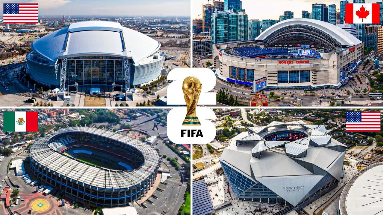 Người hâm mộ sẽ được chứng kiến những sân vận động tối tân nhất ở World Cup 2026.