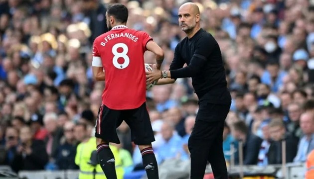 Pep Guardiola dunfg Bruno Fernandes như hình mẫu để răn đe dàn sao Man City.