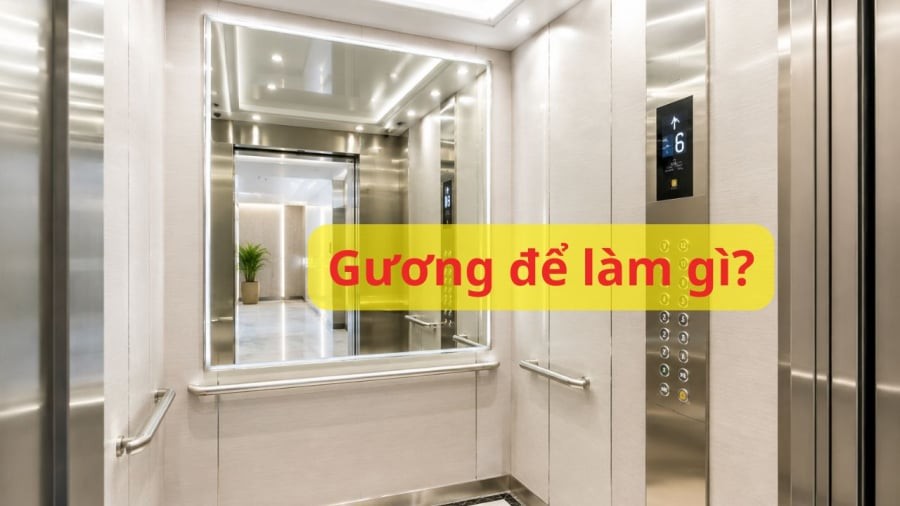 Thang có gương giảm cảm giác chật trong không gian nhỏ