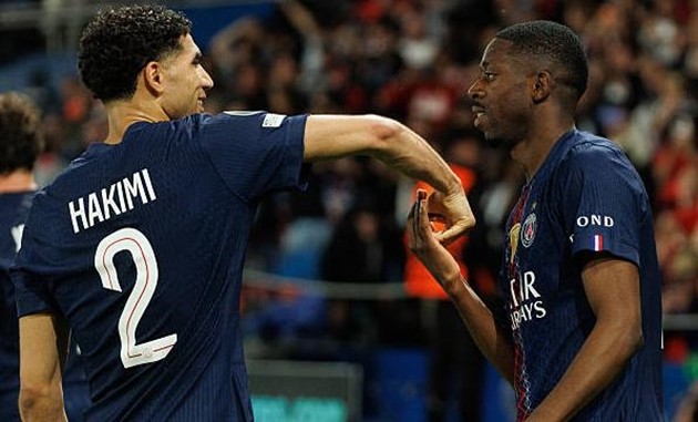 Hakimi và Dembele đã quay trở lại tập luyện cùng các đồng đội.