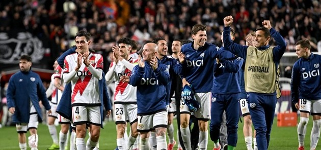 Rayo Vallecano gây ấn tượng tại châu Âu mùa giải năm nay.