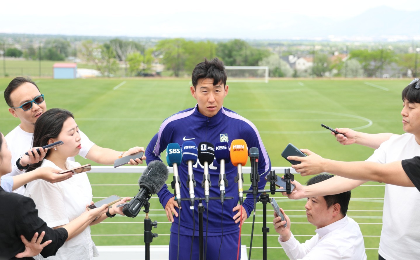 Son Heung-min đang nỗ lực tập luyện tại Mỹ.