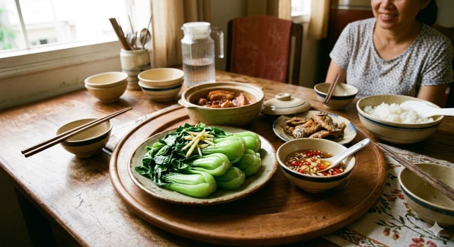 Rau luộc đúng cách không chỉ giữ màu đẹp mà còn đậm vị và hấp dẫn hơn.