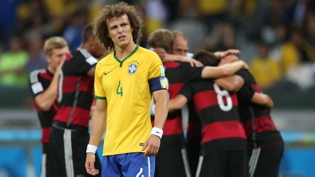 Brazil bị Đức vùi dập 1-7 ở bán kết World Cup 2014.