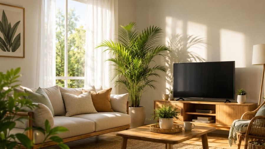 Vị trí cây xanh thay đổi vừa bảo vệ cây vừa làm đẹp nhà hơn