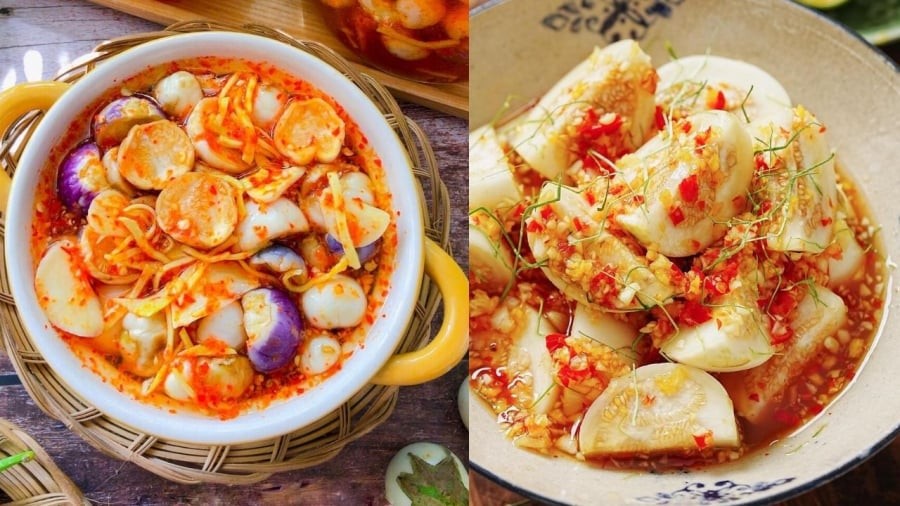 Để làm cà pháo muối chua ngọt, bạn sẽ cần một số gia vị cơ bản như đường, nước mắm, giấm, ớt, riềng, tỏi, gừng.