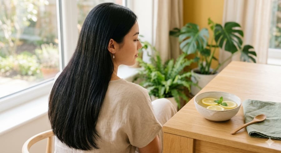 Chanh pha loãng đúng cách có thể hỗ trợ làm sạch dầu thừa và giúp mái tóc trông bóng mượt hơn.