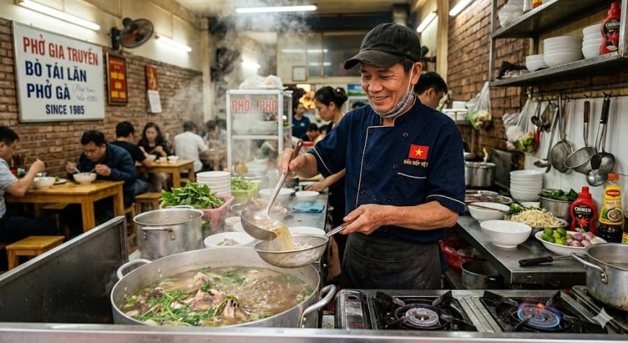 Nếu từng quan sát người bán phở chế biến món ăn, nhiều người sẽ thấy họ thường tráng bát bằng nước sôi trước khi cho bánh phở, thịt và chan nước dùng.