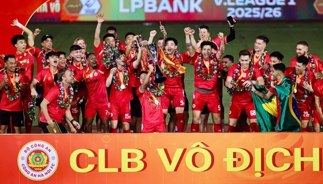 Công An Hà Nội đăng quang V-League 2-25/26.