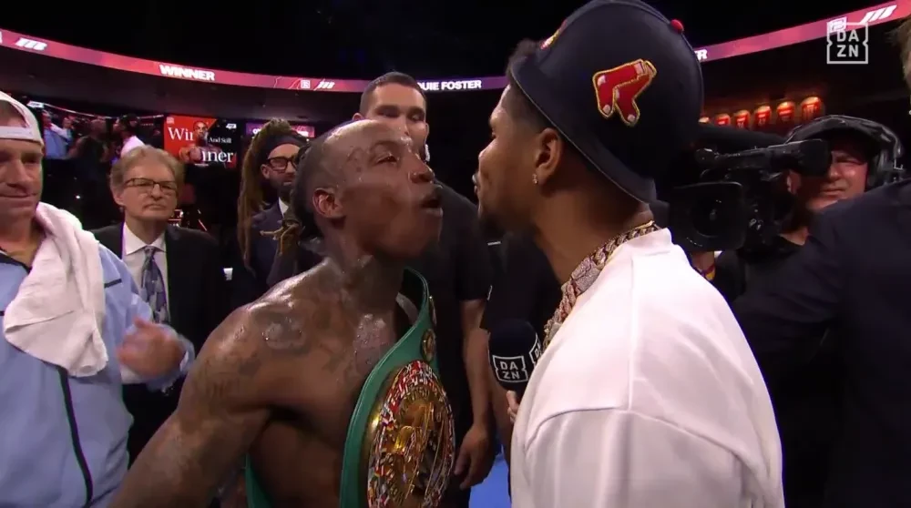 O’Shaquie Foster and Shakur Stevenson face off