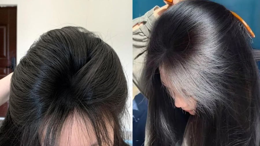 Khi gội đầu, bạn không nên cho dầu gội trực tiếp lên tóc.