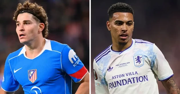 Julian Alvarez và Morgan Rogers là những mục tiêu hàng đầu của Arsenal.