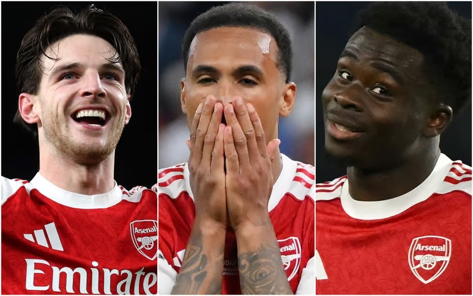 Declan Rice, Gabriel Magalhaes và Bukayo Saka là 3 trụ cột của Arsenal mùa vừa qua.