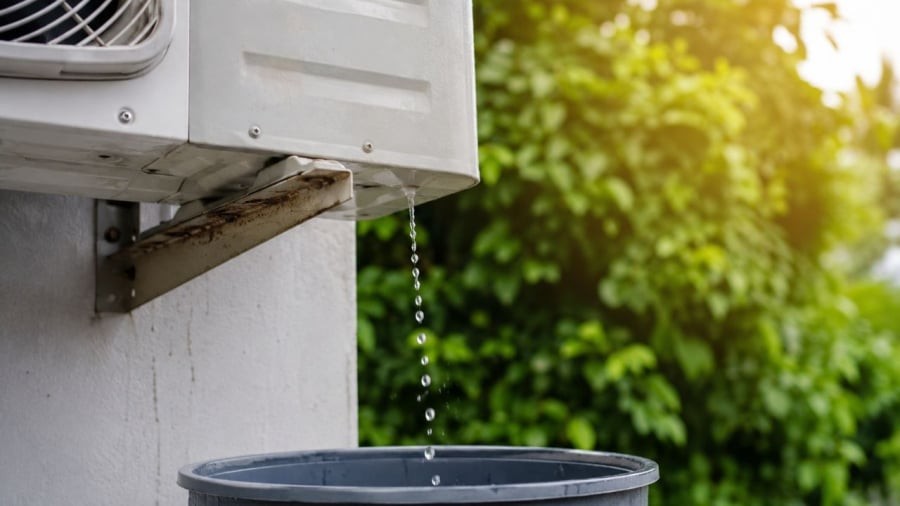 Nước thải điều hòa nhìn bề ngoài khá sạch