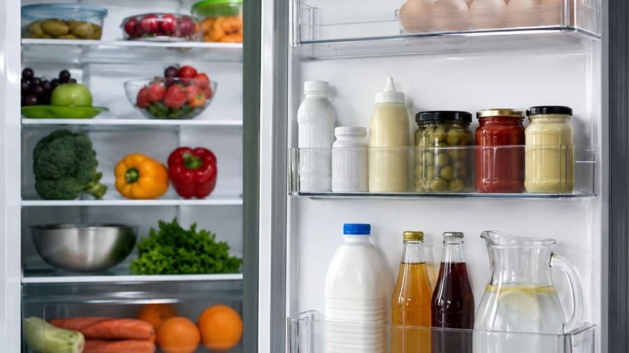 Cánh tủ lạnh là vị trí nhiệt dao động nên cẩn thận khi để thực phẩm ở đây