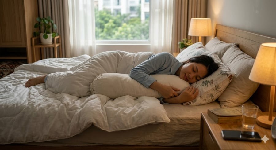 Bên cạnh đó, chuyên gia Alison Jones dẫn chứng nghiên cứu từ Đại học Bắc Carolina (Mỹ) cho thấy việc giữ đủ nước giúp giảm nhiệt độ cơ thể và bôi trơn các khớp suốt đêm. 