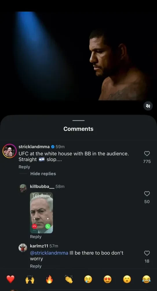 Strickland Instagram post 1