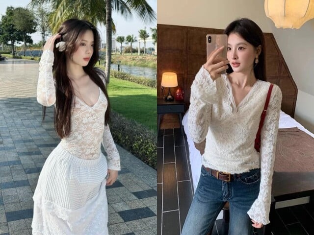 Các mẫu áo ren năm nay chủ yếu sử dụng họa tiết nhỏ, phom dáng gọn gàng cùng màu sắc trung tính để dễ ứng dụng trong đời sống hằng ngày.