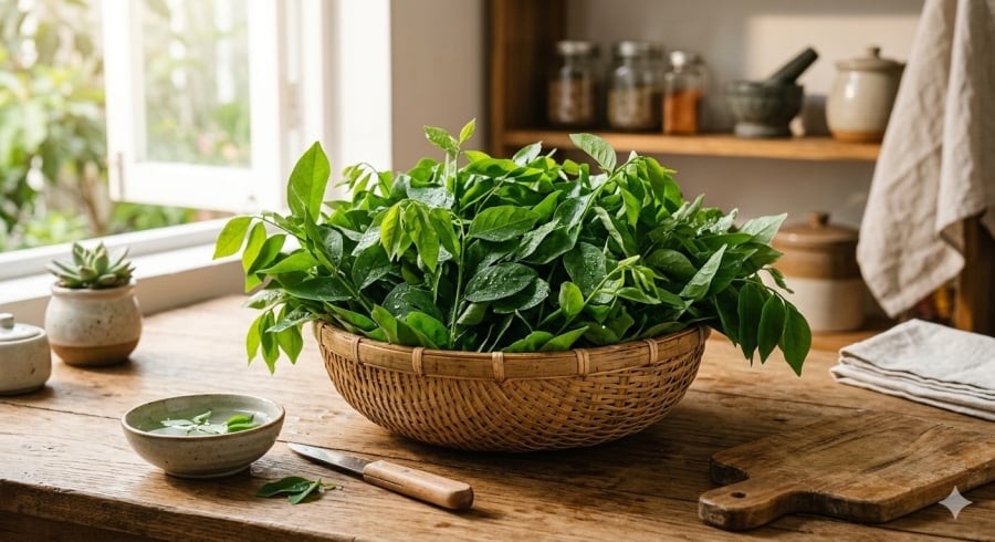 Rau ngót là loại rau quen thuộc, chứa nhiều vitamin và khoáng chất có lợi cho sức khỏe.