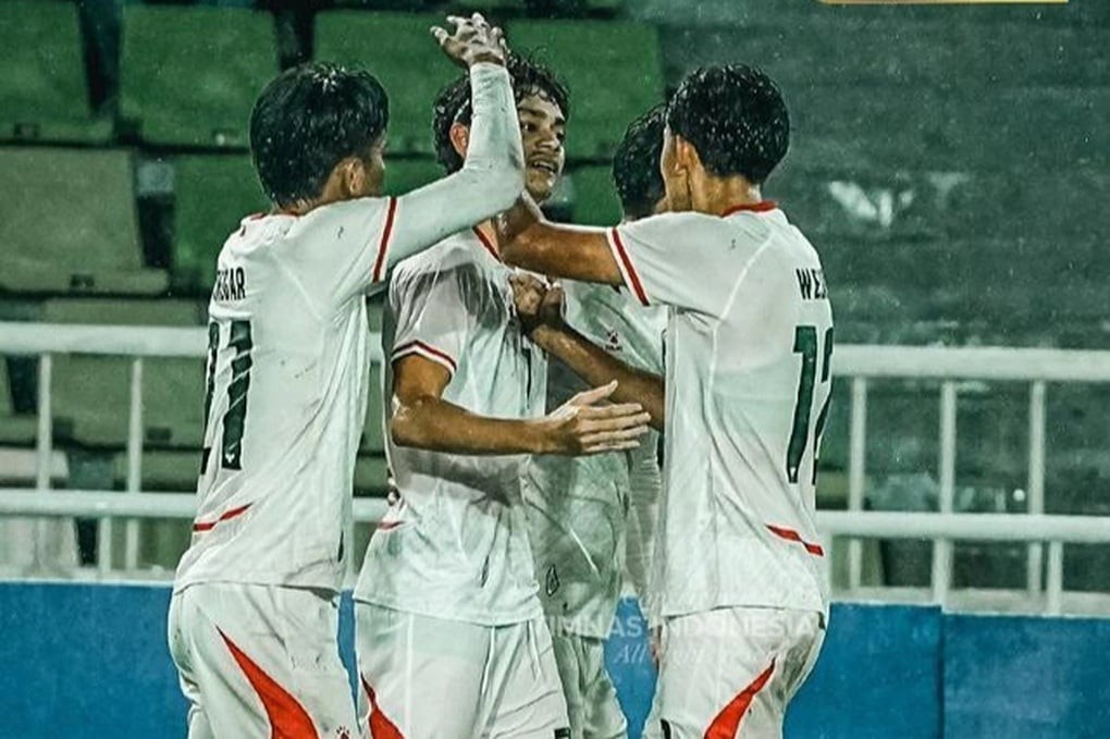 U19 Indonesia chuẩn bị chạm trán Việt Nam. 